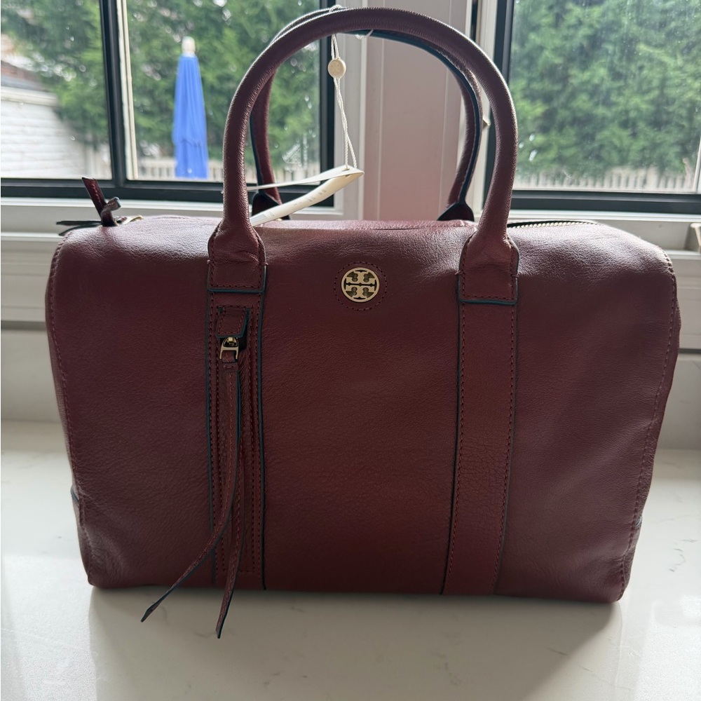Tory Burch Deep Berry Brody Satchel